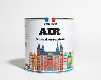 Original Canned Air From Amsterdam, Netherlands, gag souvenir, gift, memorabilia