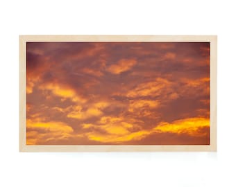 Art for Samsung Frame TV, Frame Art TV, Sunset Art Print, Frame Art TV, Clouds Art Frame Tv, Digital Art Frame Tv, Samsung Art Frame, Red