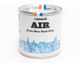 Original Canned Air From New York City, a gag souvenir, Travel Memorabilia, New York Gift, Funny Gift, Travel Gift, Personalized , NYC Gift