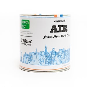 Original Canned Air From New York City, a gag souvenir, Travel Memorabilia, New York Gift, Funny Gift, Travel Gift, Personalized , NYC Gift image 2