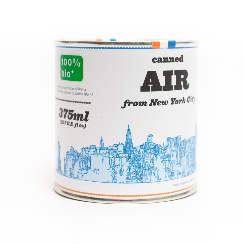 Original Canned Air From New York City, a gag souvenir, Travel Memorabilia, New York Gift, Funny Gift, Travel Gift, Personalized , NYC Gift image 2