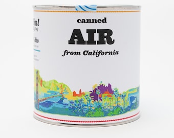 Original Canned Air From California, Gag Souvenir, California Gift, Travel Gift, Californian Souvenir, Travel Memorabilia, Cali, USA Gift