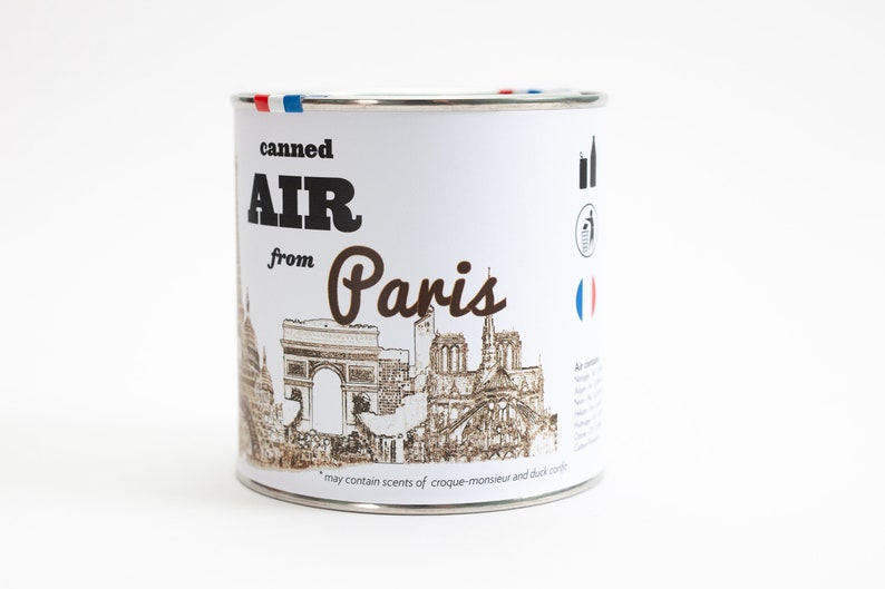 Original Canned Air From Paris, gag souvenir, gift, memorabilia image 2