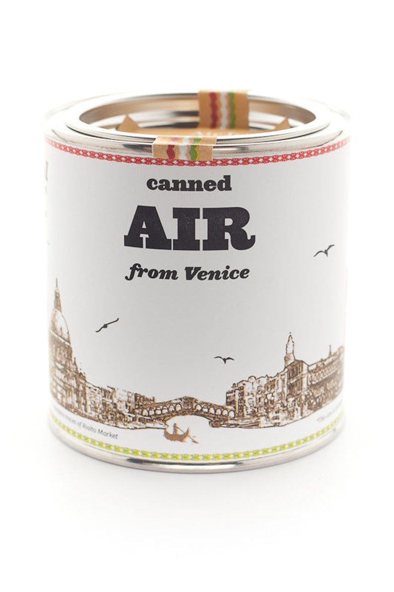 Original Canned Air From Venice, Italy, gag souvenir, travel gift, memorabilia image 5