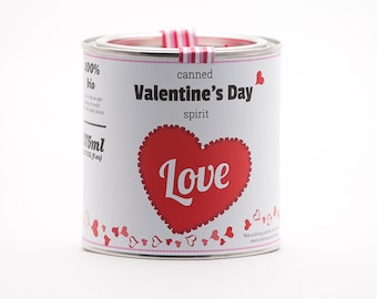 Original Canned Valentine's Day Spirit, gag souvenir, gift, memorabilia