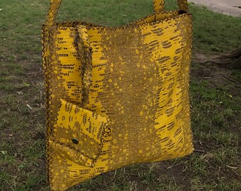 Messenger bag - yellow messenger bag - cross body bag - yellow bag