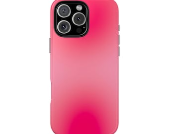 Pink Colorful Gradient Ombre Phone case Cute Aura Aesthetic iPhone 16 15 14 13 12 Pro Case Unique Trendy Phonecase Gift for teen girl
