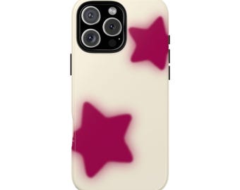 Rosa ästhetik Sterne Handyhülle y2k trendige Handyhülle für iPhone 16 15 14 13 12 pro iPhone süßes Geschenk für Teenager-Mädchen