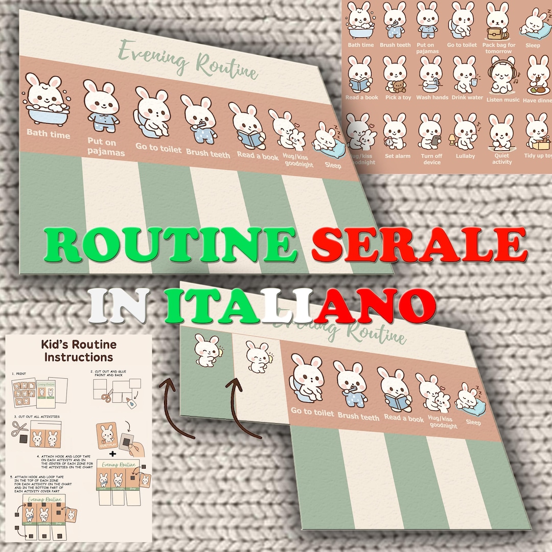 Kids Routine – Printable PDF Daily Planner With Montessori Activity ...