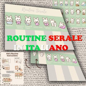 Routine bambini 2 – Planner giornaliero stampabile PDF con carte attività Montessori