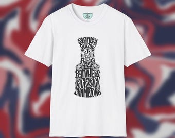 Florida Panthers rug aan rug Stanley Cup Champions T-shirt - zwart ontwerp