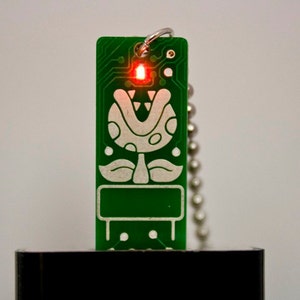 Piranha USB Circuit Board Necklace with Ball Chain image 1