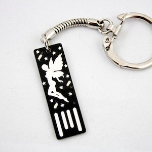 FairyUSB Circuit Board Keychain in Black - Lights Up
