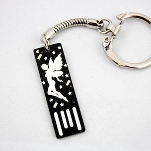 FairyUSB Circuit Board Keychain in Black Lights Up image 1