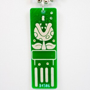 Piranha USB Circuit Board Necklace with Ball Chain image 4