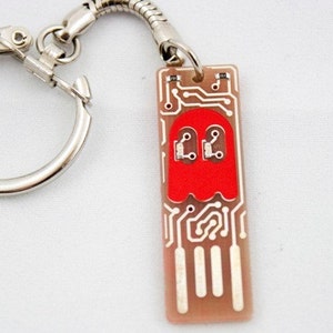 Ghost USB Circuit Board Keychain - lights up