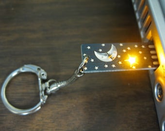 Stormy Stormy Night USB Circuit Board Keychain