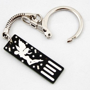 FairyUSB Circuit Board Keychain in Black Lights Up image 2