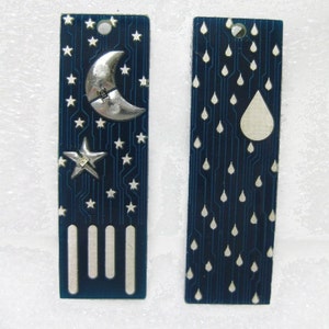 Mond und Sterne USB Platine Magnet in Blau - LIGHTS UP