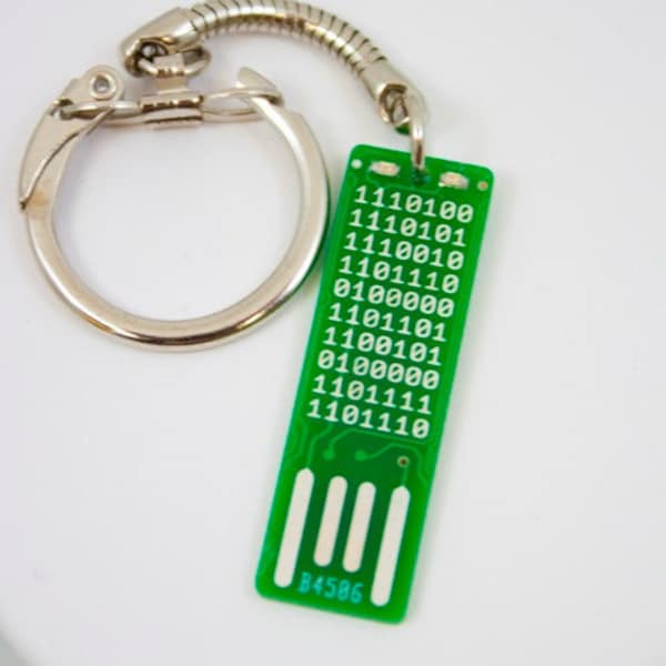 Secret Code USB Circuit Board Keychain