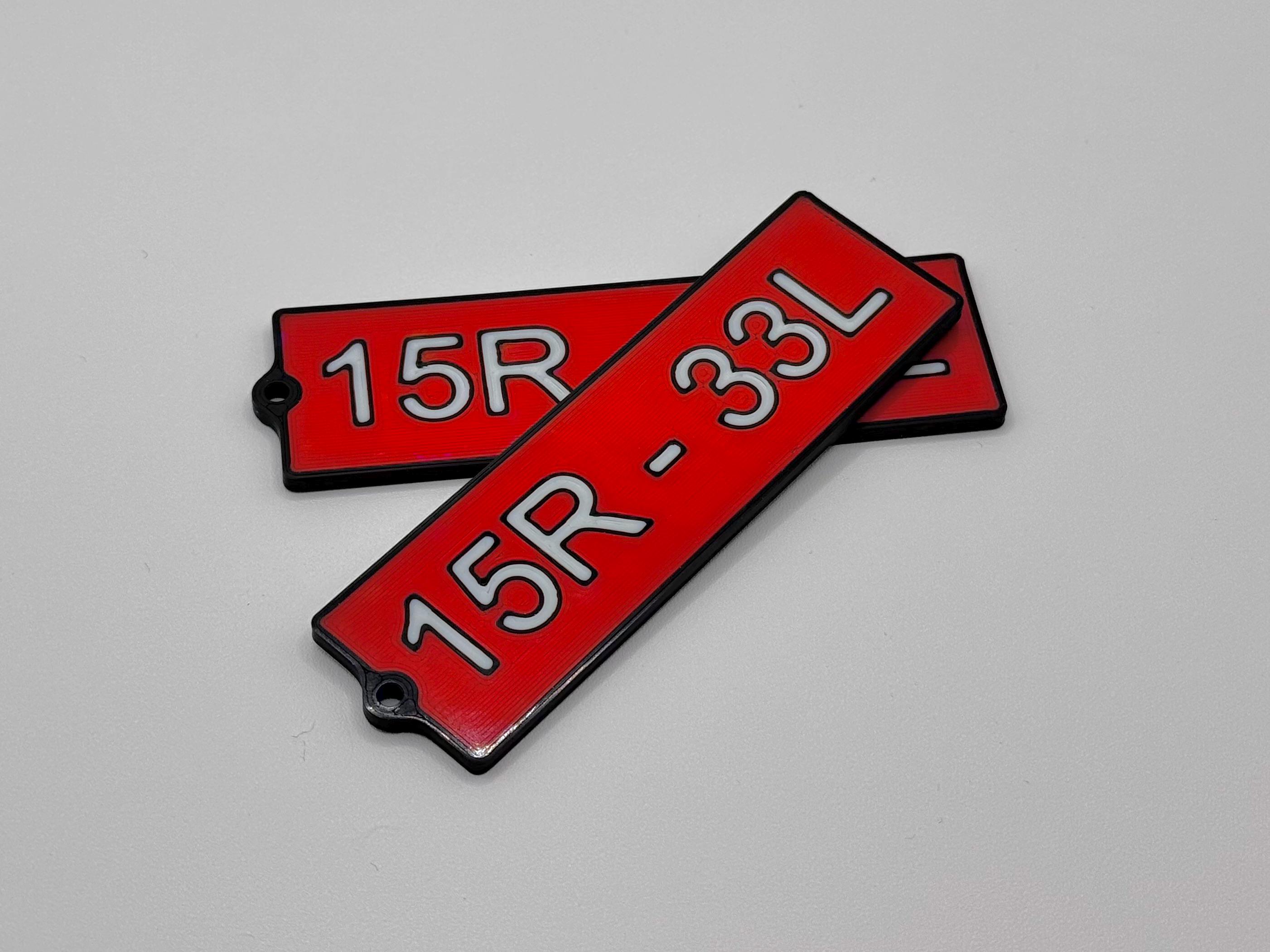Runway Key Chain Personalized 3D Printed Runway Sign Keychain: Aviation Gift - Etsy