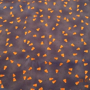 Candy Corn Halloween Fabric