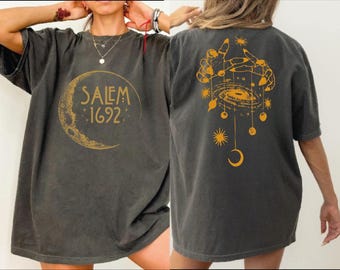 Salem Witch Comfort Colors Shirt, Salem Halloween Shirt, Halloween Gift KSS163
