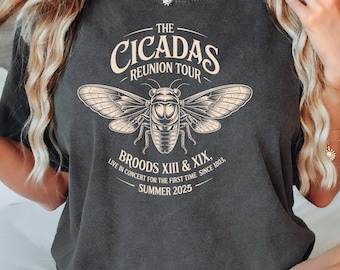Cicadas Reunion Tour T-Shirt: Broods XIII & XIX Summer 2025 Concert