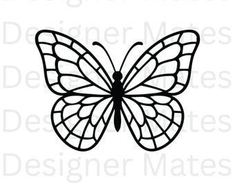 Fjärils-SVG-paket: Cricut- och silhuettdesigner (digital nedladdning)