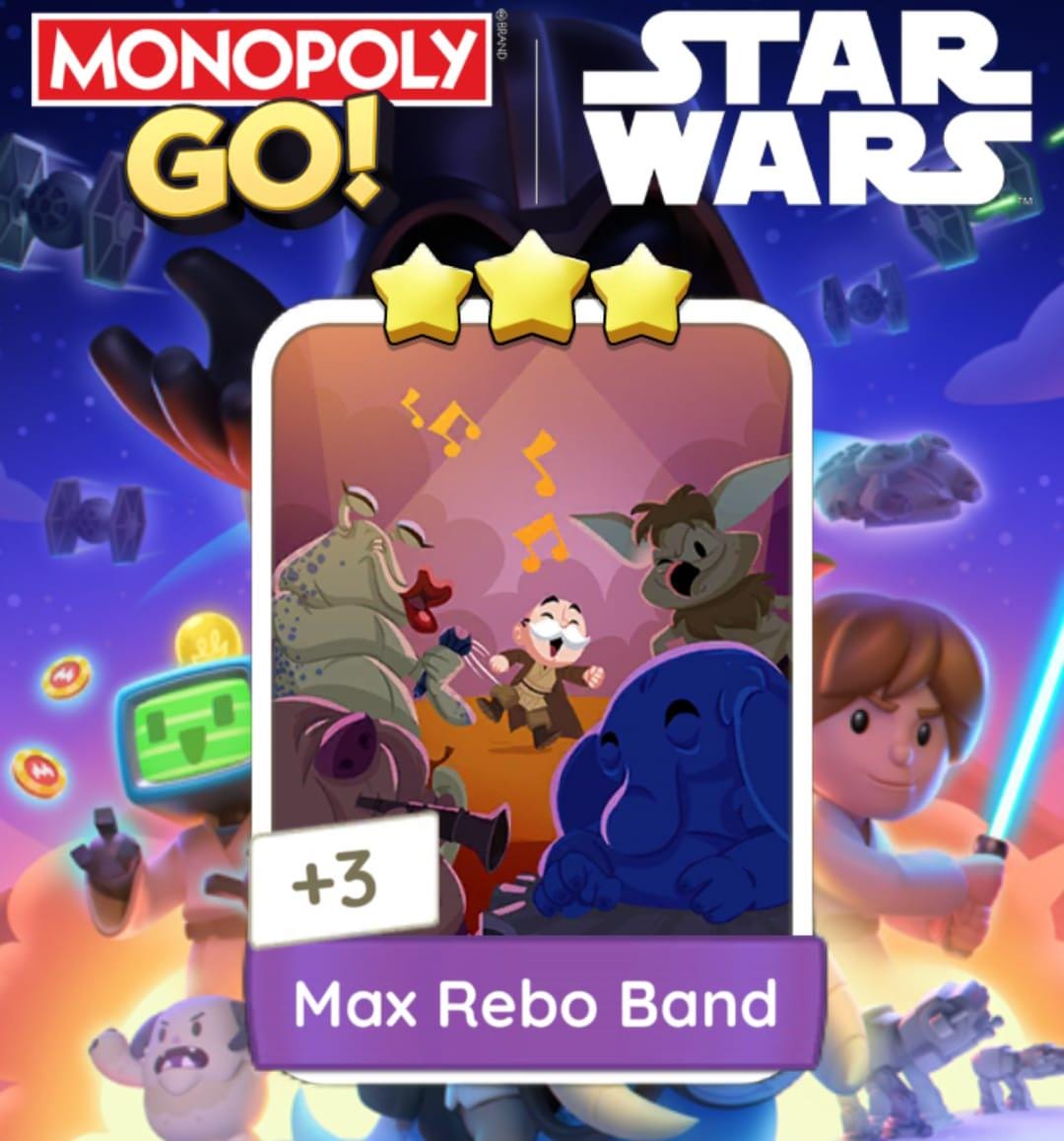 MAX REBO BAND - Monopoly Go Sticker Star Wars - 3 Stars - Etsy