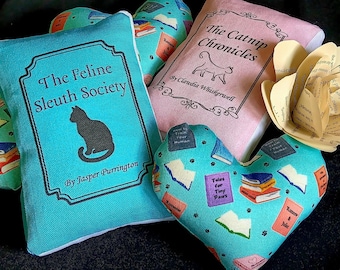 Book Cat Toy Bundle: Handmade Literary Catnip Toys | Choose Your Set (Bundle & Save) | Bookish Gift for Cat Lovers