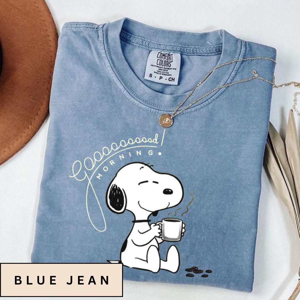 Good Morning Snoopy Shirt | Cute Peanuts Shirt L Snoopy T-Shirt | | Comfort Colors Shirt | Funny Snoopy Tee | Snoopy Shirt Women Bespoketshirt Collections