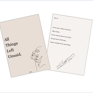 Toutes les choses n'ont pas été dites, livre de poésie inspirante, livre de citations, mots motivants