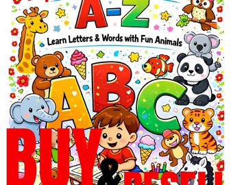 ABC Tier Malbuch für Kinder | Alphabet-Lernen (PDF Download)
