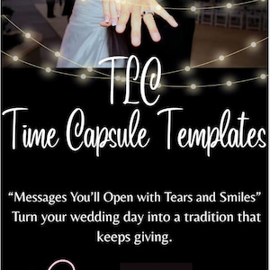 Wedding Time Capsule Printable, Anniversary Message, Cards for Guests, Editable Canva Template, Keepsake & Guest Book Alternative, Notecard