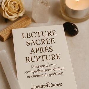 Lecture sacrée après une rupture – Message d’âme + guidance + rituel de libération (PDF personnalisé)