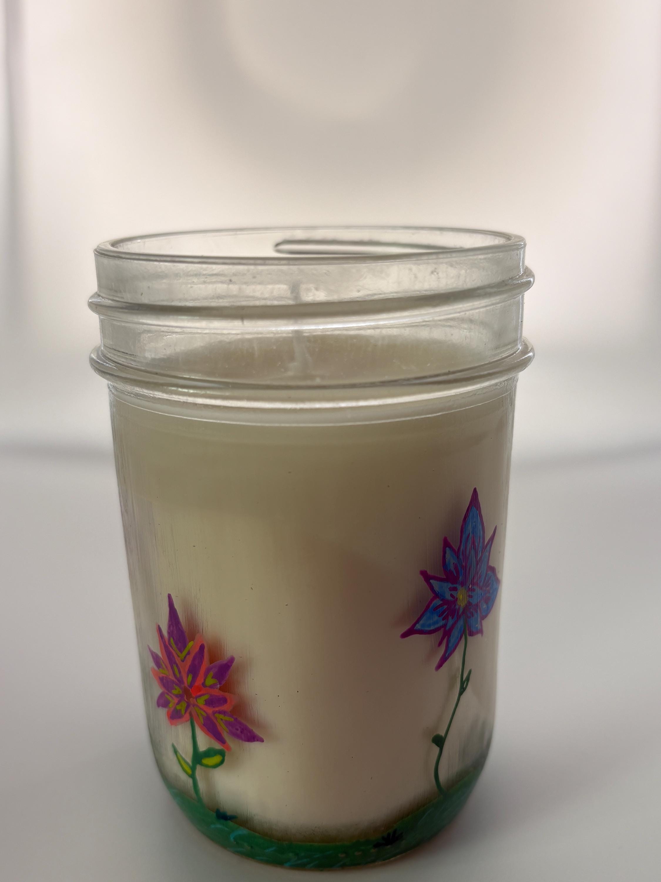 Small Fairy Garden Candle, Spring Candle, Colorful Candle