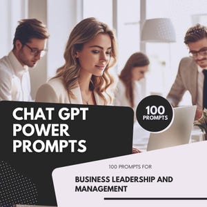 100+ ChatGPT Prompts for Business PDF Productivity, Automation & AI Marketing Ideas | Digital Download for Entrepreneurs