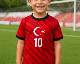 Custom Turkey Soccer Jersey, Personalized Name Number Football Shirt, Fan Apparel