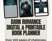 Dark Romance Book Planner PDF | Spicy Romantasy Reading Journal 2025