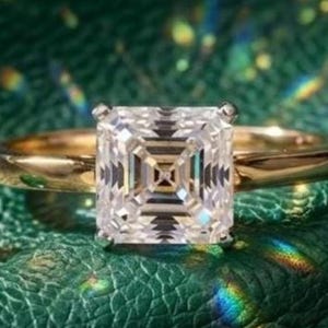 Oval Engagement Ring, 14k Solid Yellow Gold Solitaire Ring, Oval Cut Moissanite Ring, Promise Ring for Her, Classic Minimalist Wedding Ring