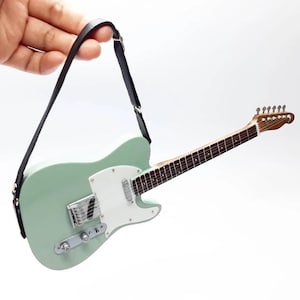 Miniature Guitar Telecaster Tosca Scale 1:4 - Mini Electric Guitar Handmade Wood - Guitarist Birthday Gift Instrument Music Desk Display