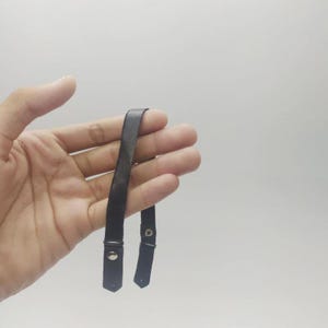 Miniature Guitar Strap Scale 1:4 | Leather Belt for Mini Electric Guitar | Guitarist Birthday Gift Memorabilia Accessory Instrument Music