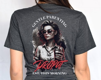 Bella+canvas drop-out T-shirt voor zacht ouderschap