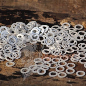 Aluminum Chainmail Loose Solid Flat Rings / 7mm For repair maille