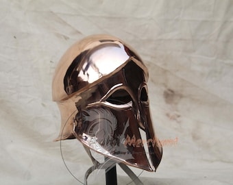 Ancient Greek Warrior Helmet – Bronze Corinthian Armor for LARP & Reenactors