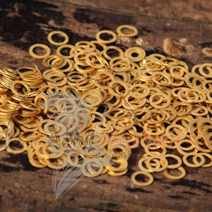 Brass Chainmail Rings: 9mm Flat Solid Rings for Armor Repair
