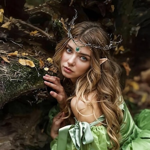Elf tiara, Woodland fairy tiara, Elven headpiece, Elven crown, Elf headpiece, Fairy headpiece, Woodland crown, Circlet crown, Fairy crown
