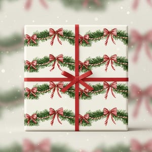 Christmas Wrapping Paper: Ribbon Design