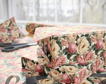 Luxury Rose Wrapping Paper: Vintage Floral Gift Wrap, 90gsm